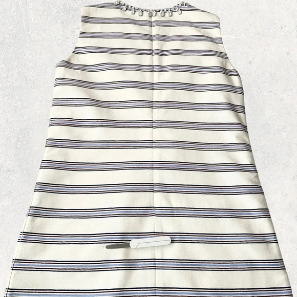 TORY BURCH KAYLIN Stripe Embellished Dress Size 2 - Picture 17 of 17